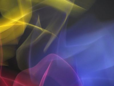 Abstract visualization of rhythmic light pulses